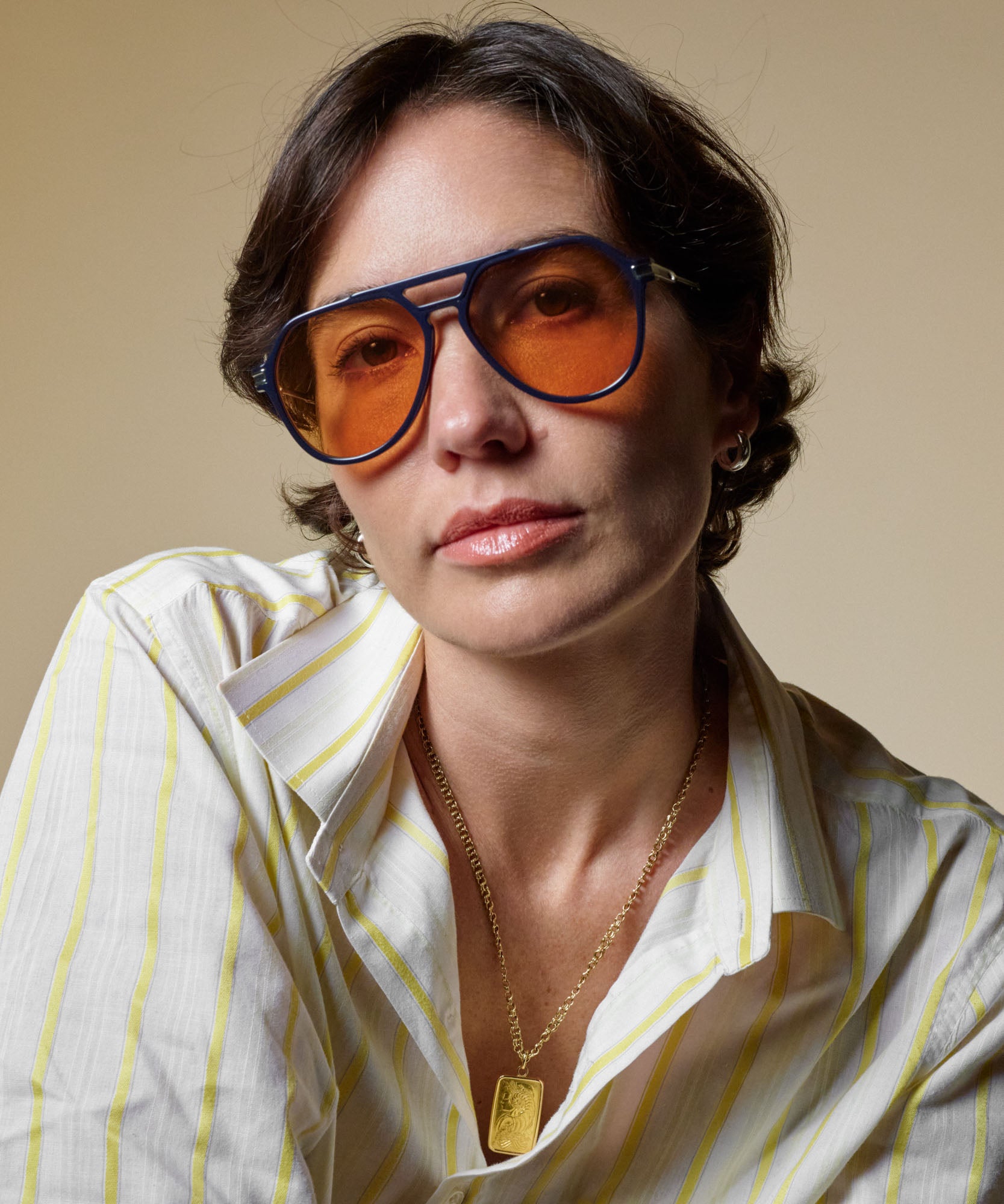 Johann Wolff Bernau Matte Navy Tuscan Light Sunglasses12