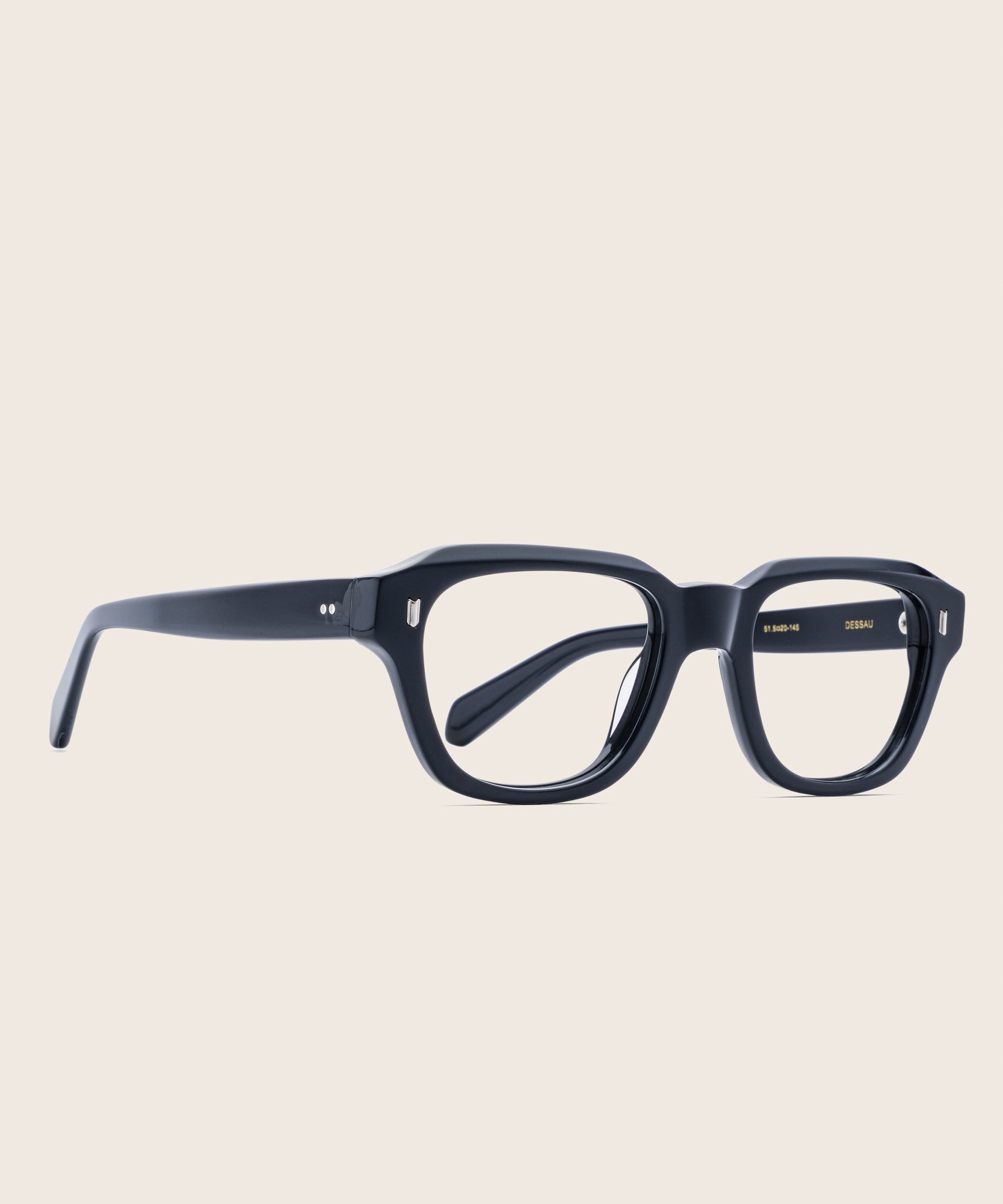 Johann Wolff Dessau Matte Black Glasses1