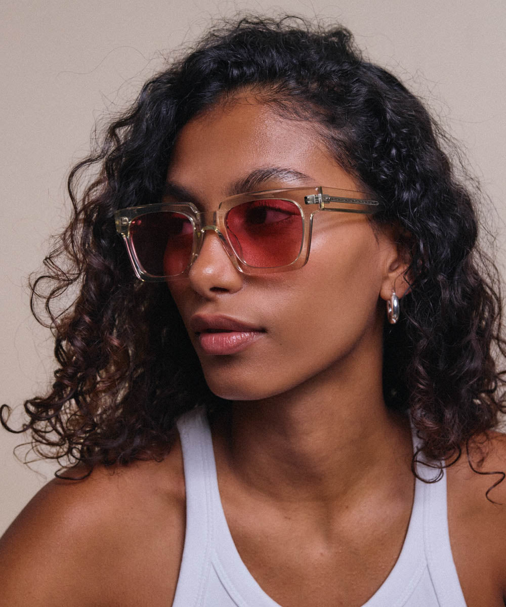 Johann Wolff Anna Champagne Ruby Sunglasses