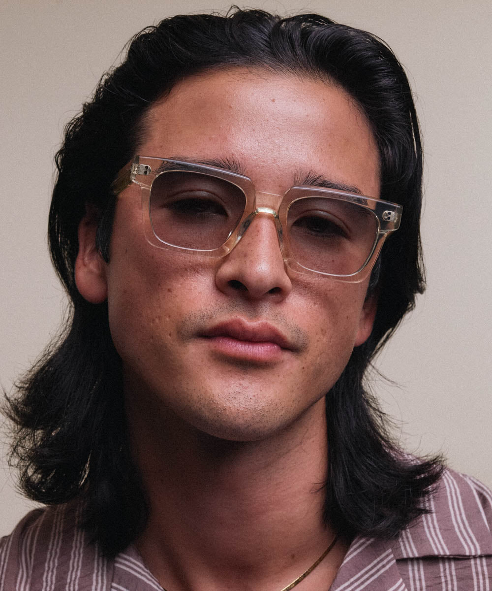 Johann Wolff Anna Champagne Smoke Green Sunglasses
