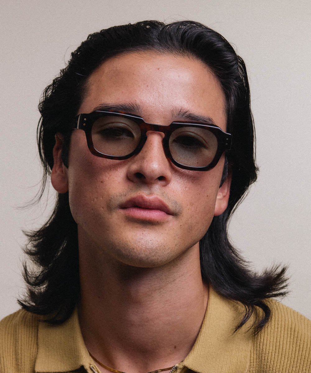 Johann Wolff Bastei Dark Havana Smoke Green Sunglasses