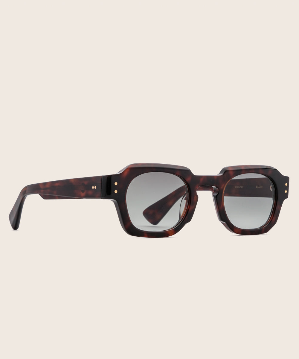 Johann Wolff Bastei Dark Havana Smoke Green Sunglasses