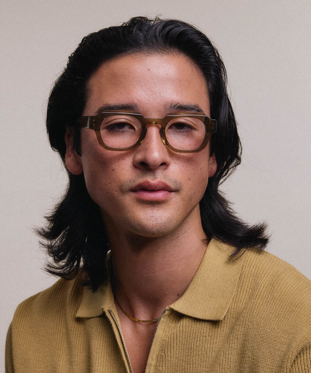 Johann Wolff Bastei Olive Eyeglasses