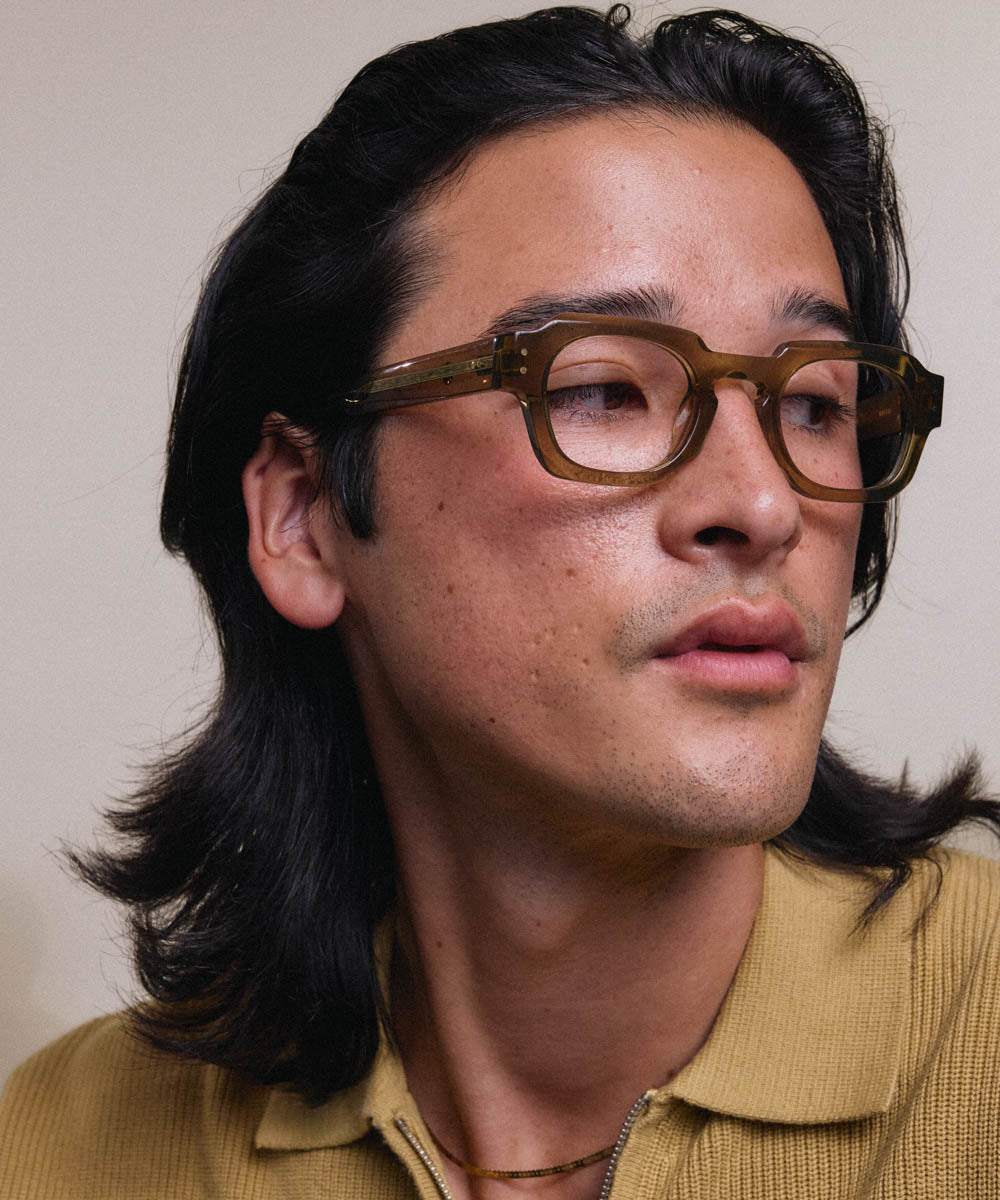 Johann Wolff Bastei Olive Eyeglasses