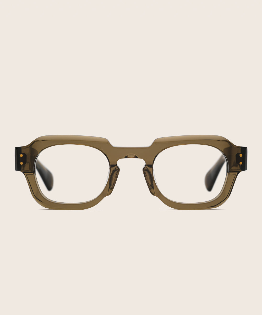 Johann Wolff Bastei Olive Eyeglasses