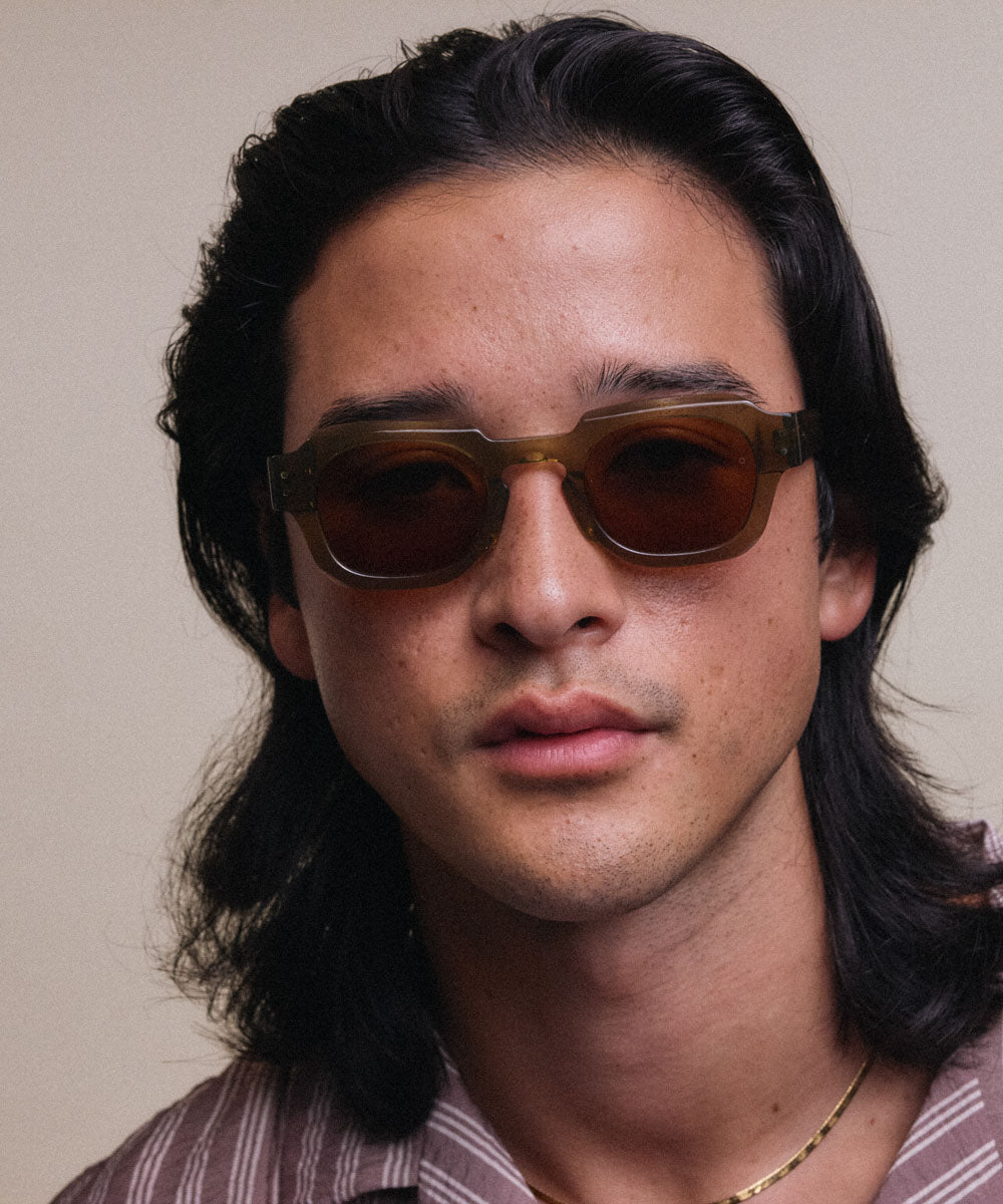 Johann Wolff Bastei Olive Sunglasses