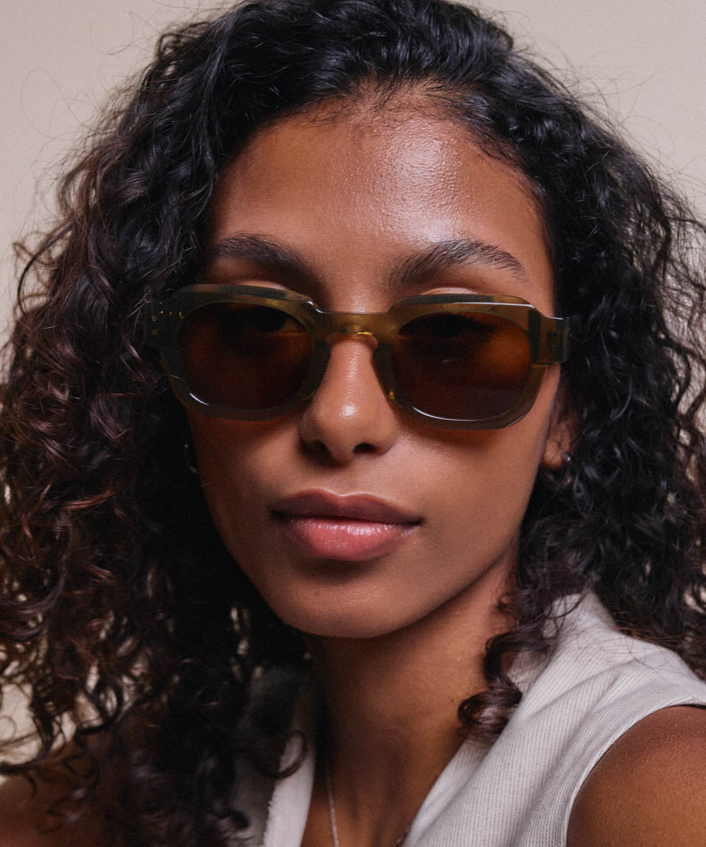 Johann Wolff Bastei Olive Sunglasses