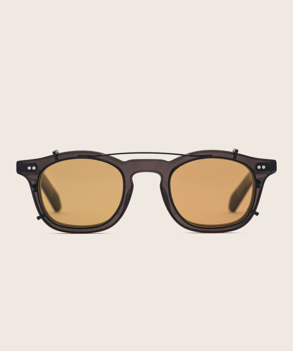 Johann Wolff Carousel Matte Black Burnt Yellow Clip