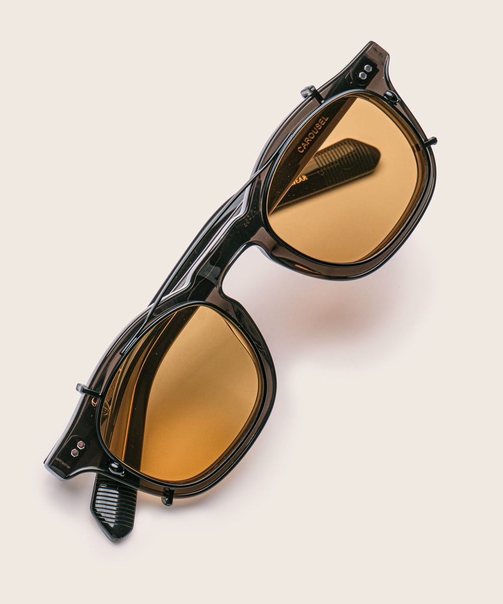 Johann Wolff Carousel Matte Black Burnt Yellow Clip