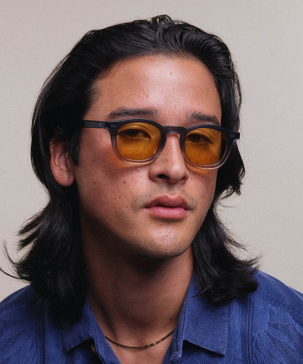 Johann Wolff Carousel Black Fade Burnt Yellow Sunglasses