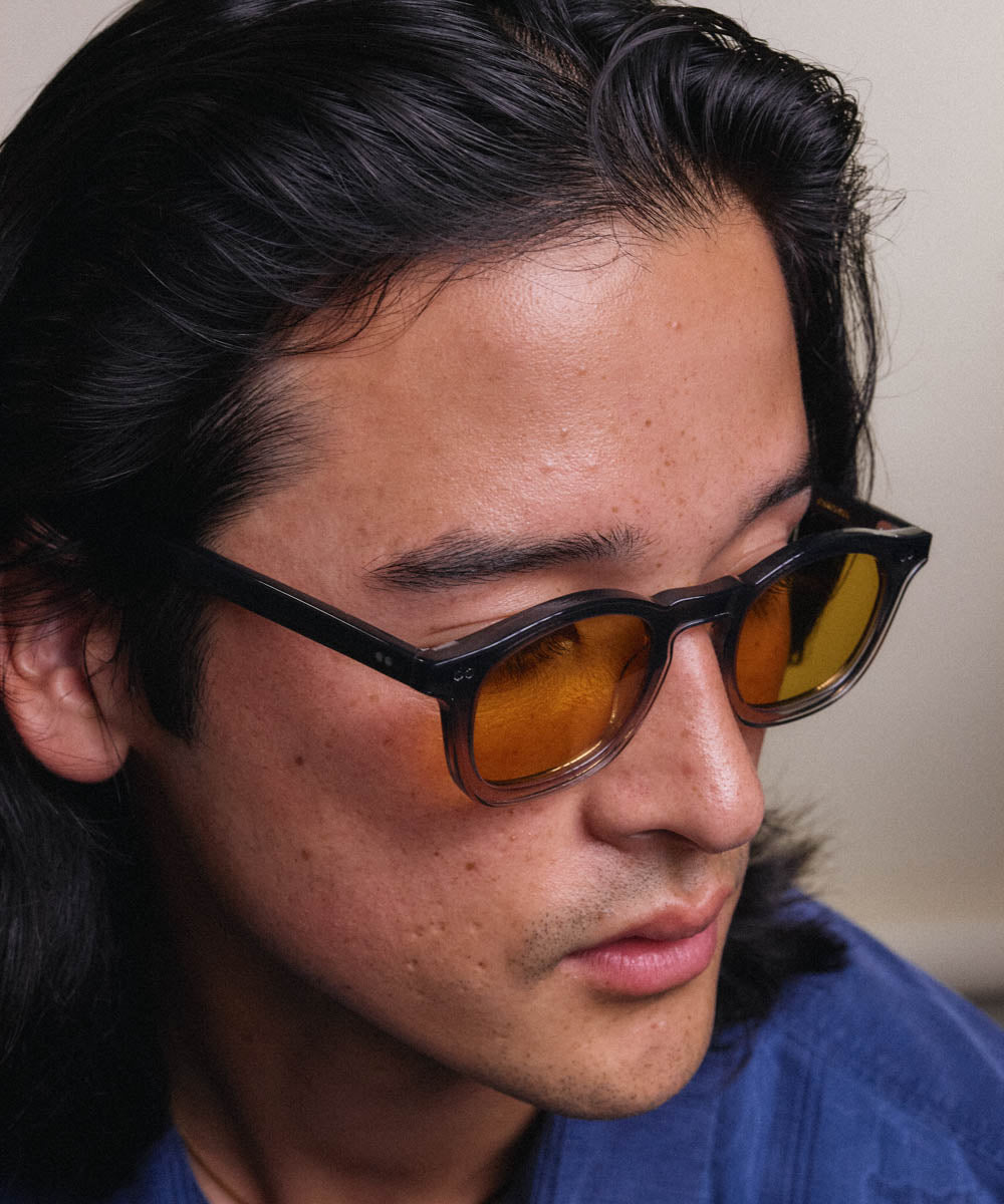 Johann Wolff Carousel Black Fade Burnt Yellow Sunglasses