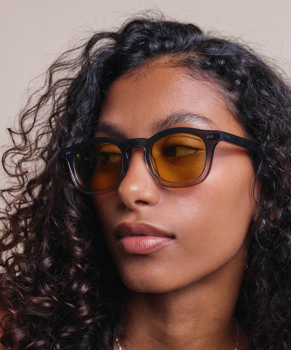 Johann Wolff Carousel Black Fade Burnt Yellow Sunglasses