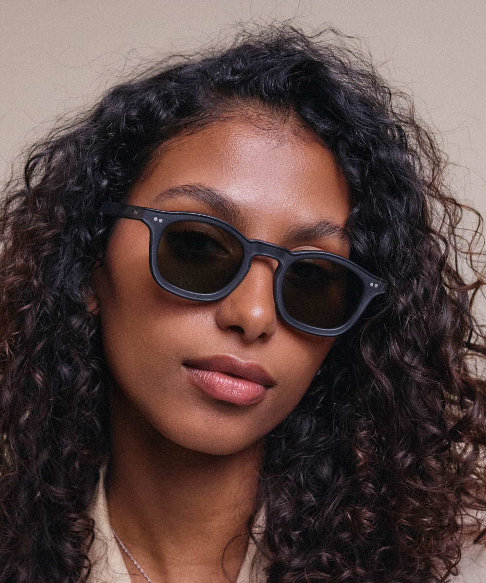 Johann Wolff Carousel Matte Black Sunglasses