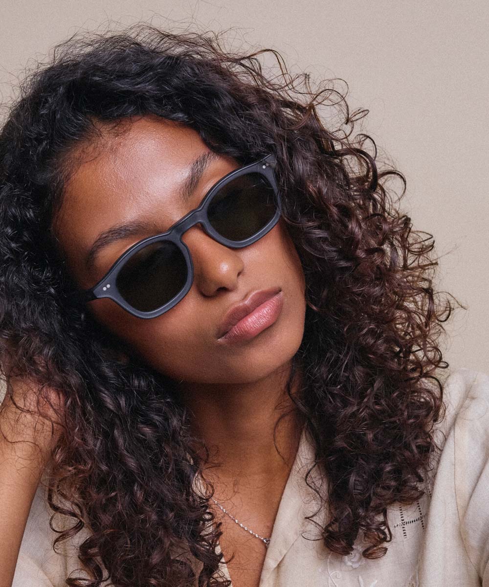 Johann Wolff Carousel Matte Black Sunglasses