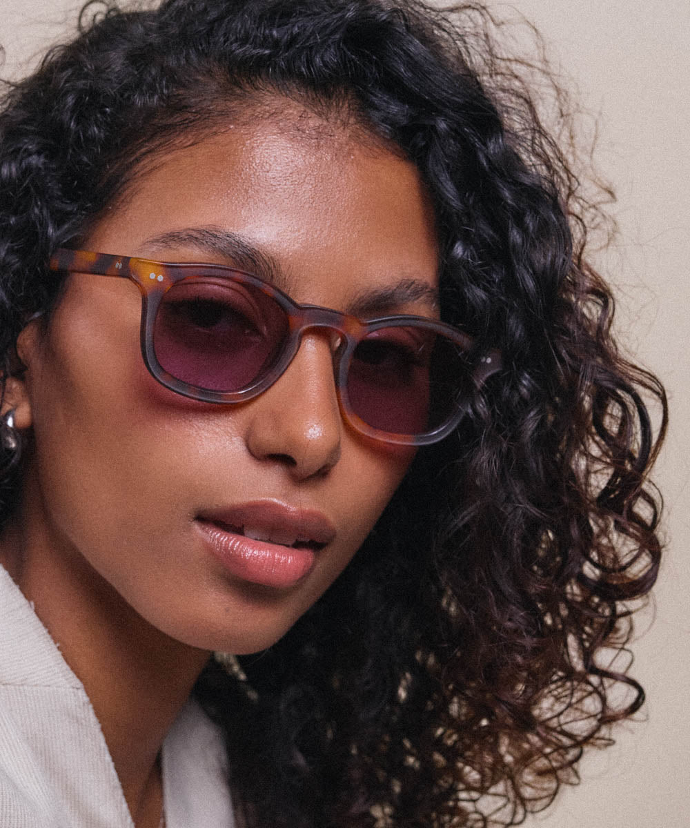 Johann Wolff Carousel Matte Havana Grape Sunglasses