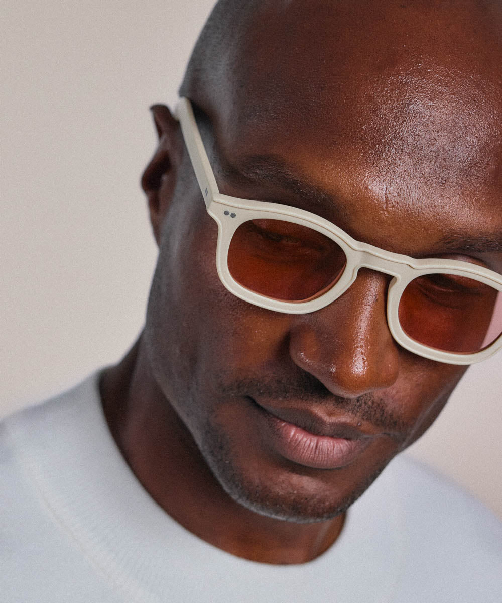 Johann Wolff Carousel Matte Ivory Salmon Sunglasses