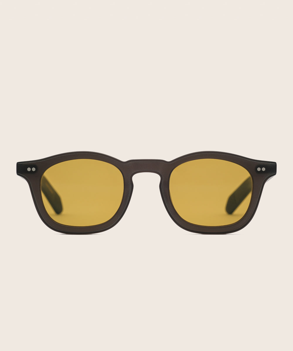 Johann Wolff Carousel Matte Smoke Burnt Yellow Sunglasses
