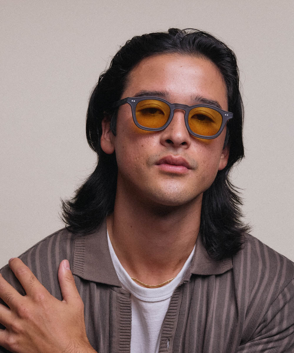 Johann Wolff Carousel Matte Smoke Burnt Yellow Sunglasses