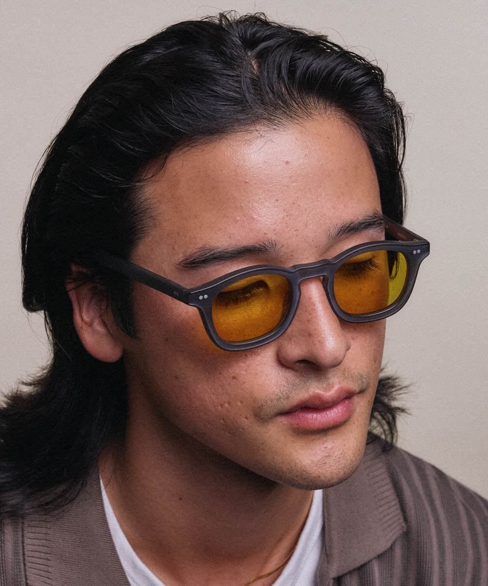 Johann Wolff Carousel Matte Smoke Burnt Yellow Sunglasses