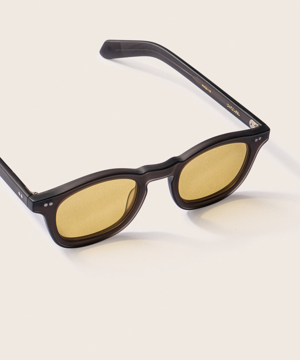 Johann Wolff Carousel Matte Smoke Burnt Yellow Sunglasses
