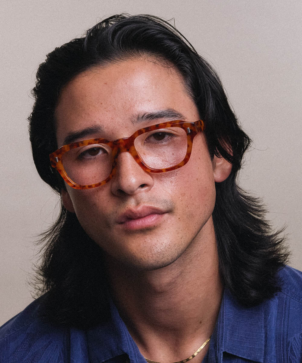 Johann Wolff Dessau Amber Tortoise Eyeglasses