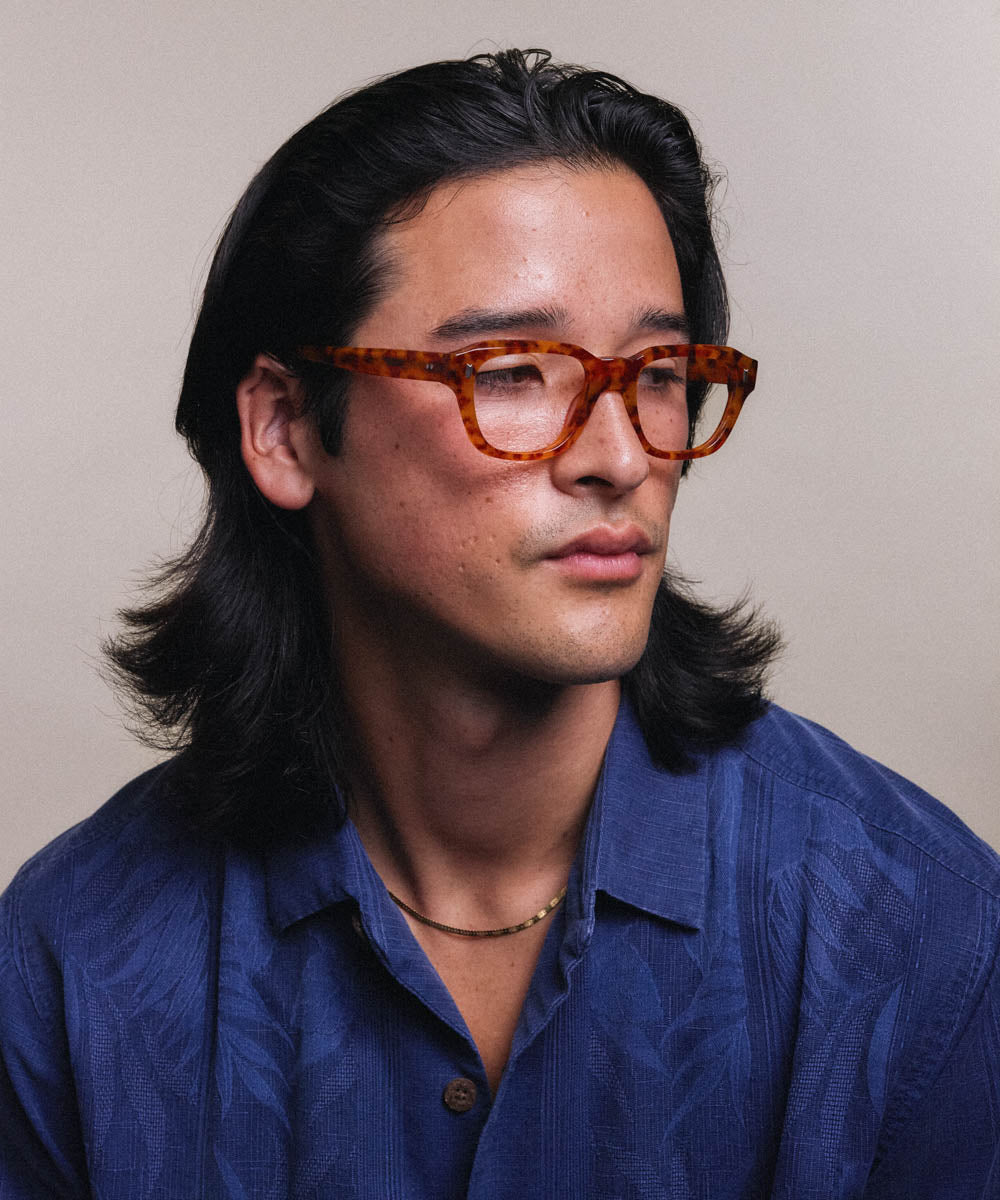 Johann Wolff Dessau Amber Tortoise Eyeglasses