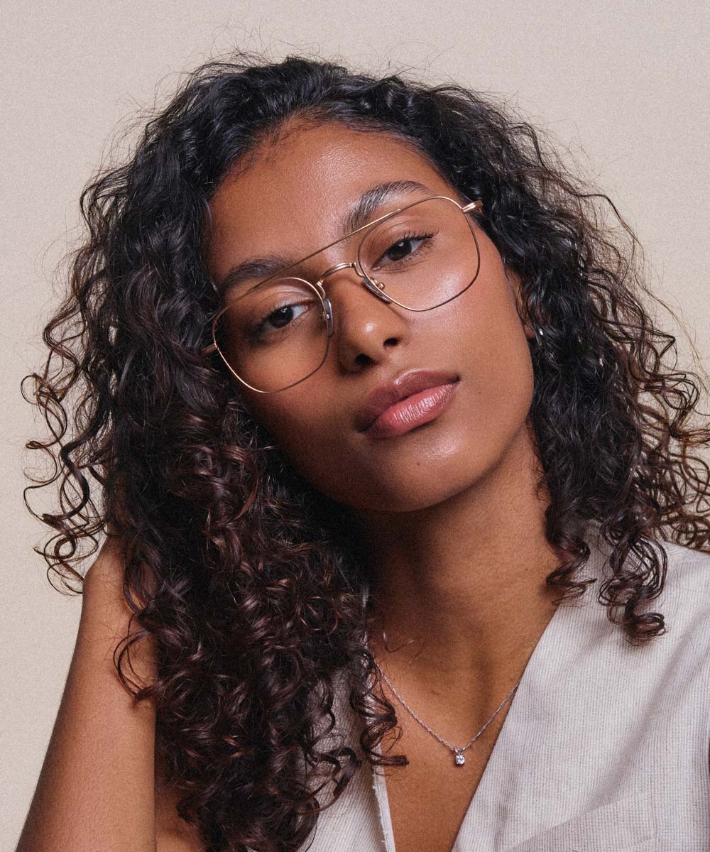 Johann Wolff Flieger Gold Eyeglasses