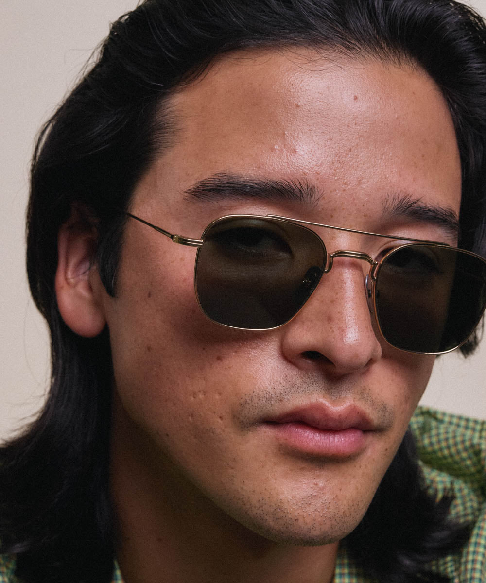 Johann Wolff Flieger Gold Sunglasses