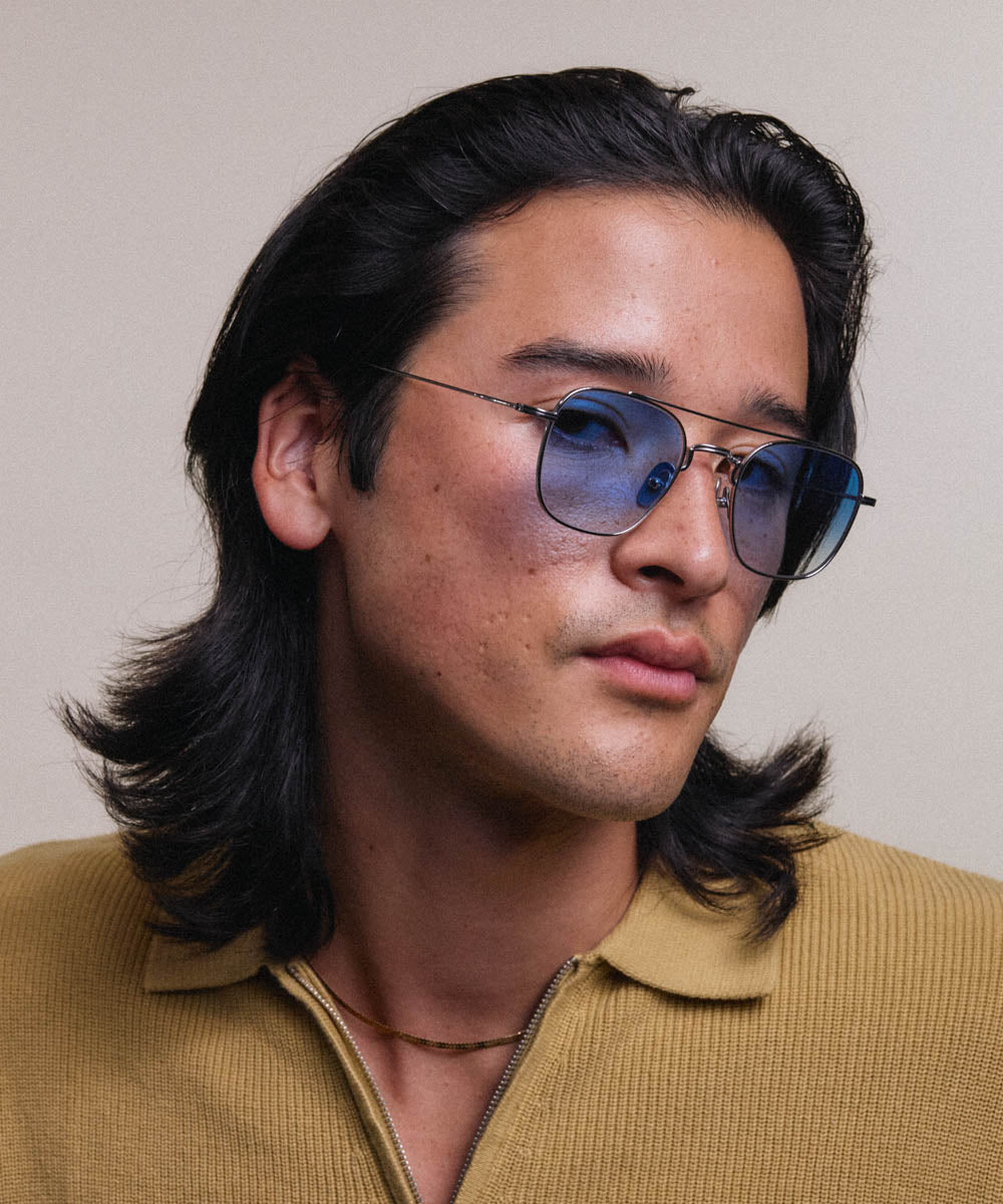 Johann Wolff White Gold Sky Sunglasses