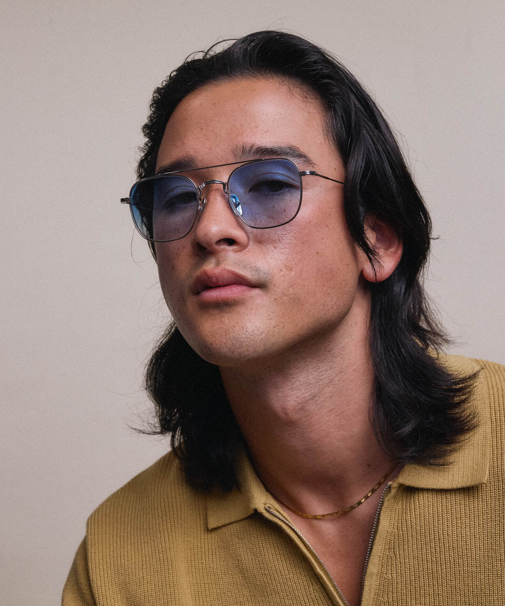 Johann Wolff White Gold Sky Sunglasses