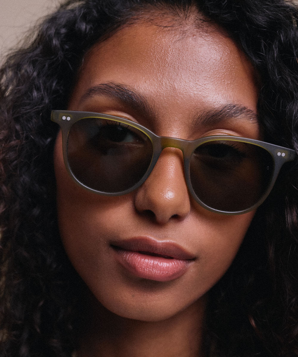 Johann Wolff Frankie Matte Army Sunglasses