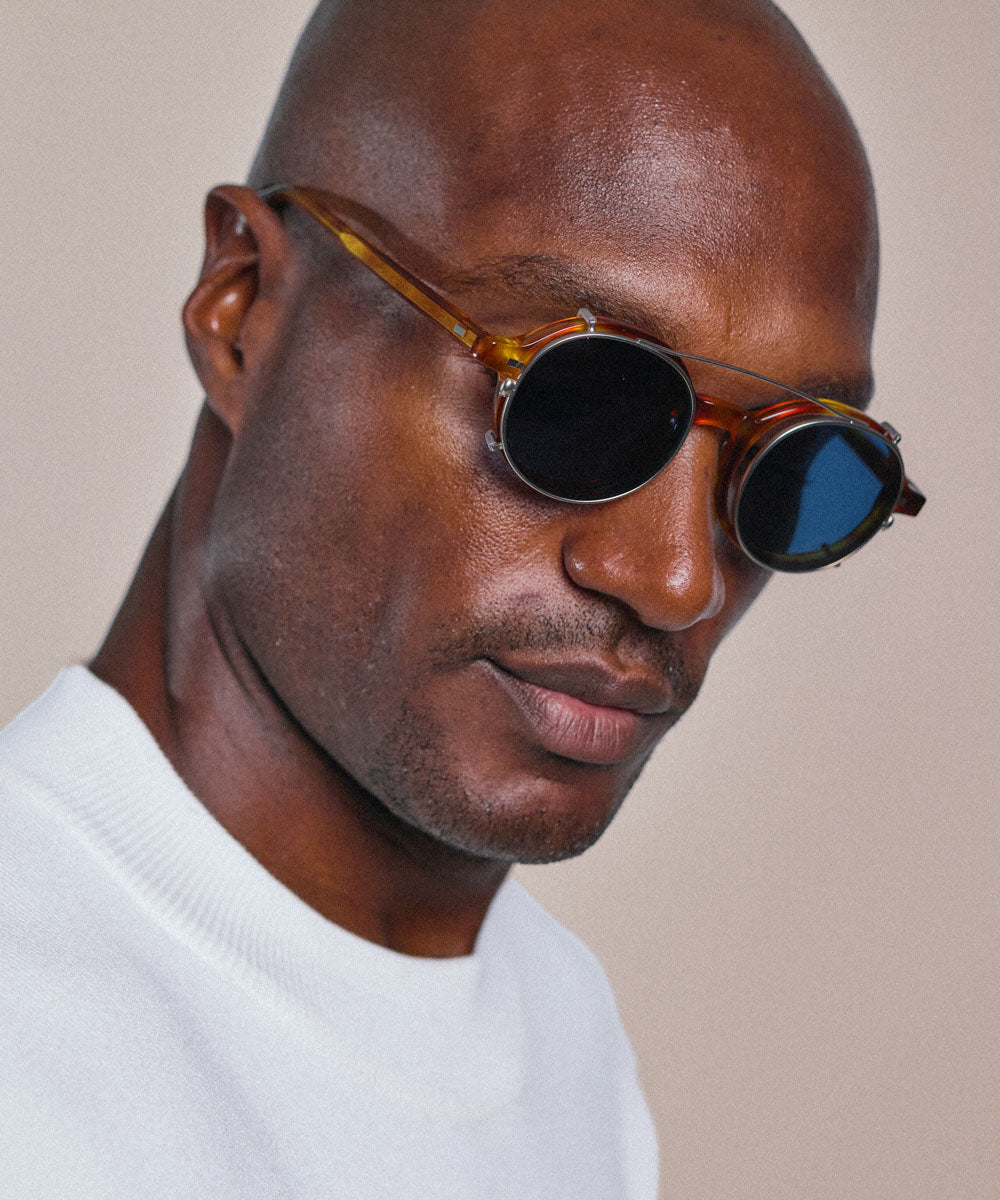 Johann Wolff Gatsby Silver Blue Clip