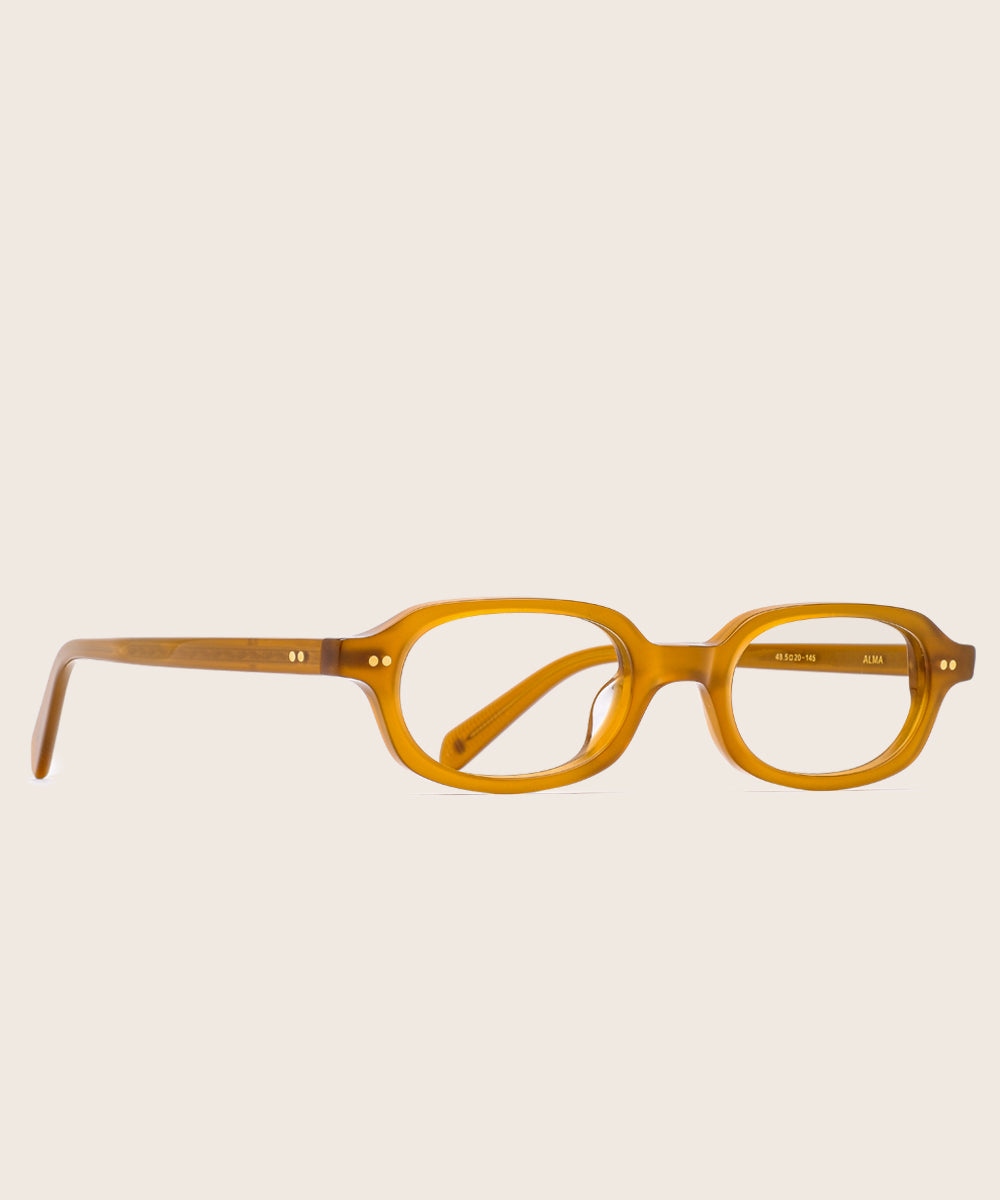 johann wolff alma amber eyeglasses
