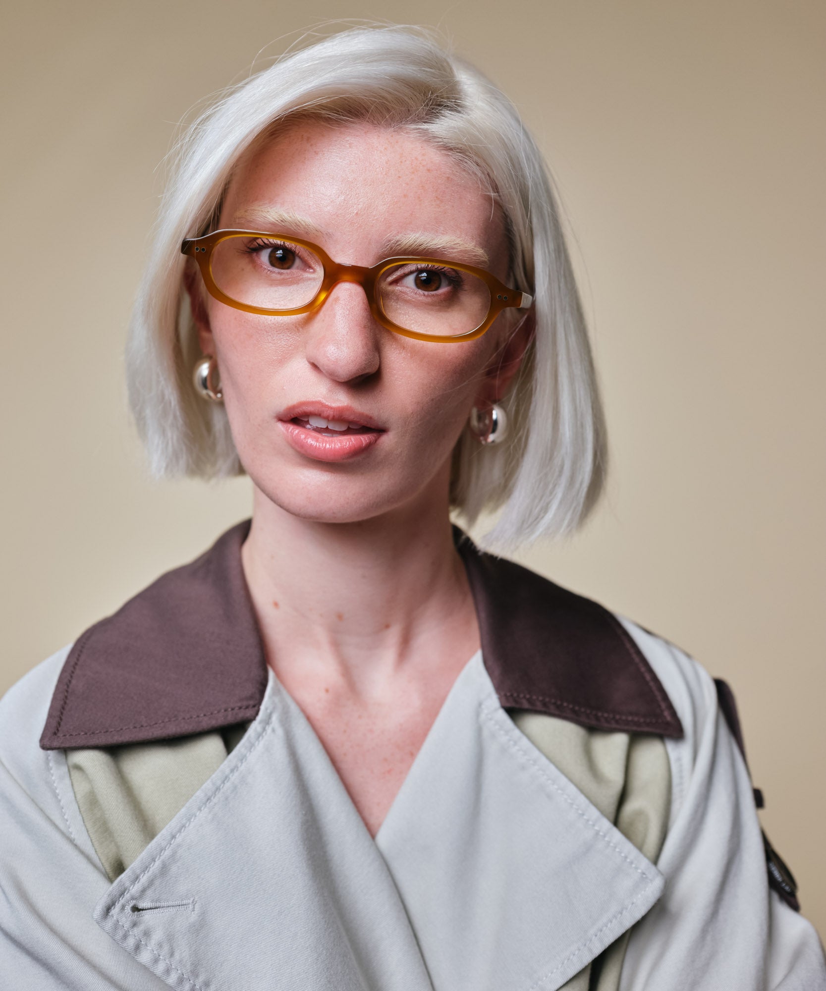 johann wolff alma amber eyeglasses