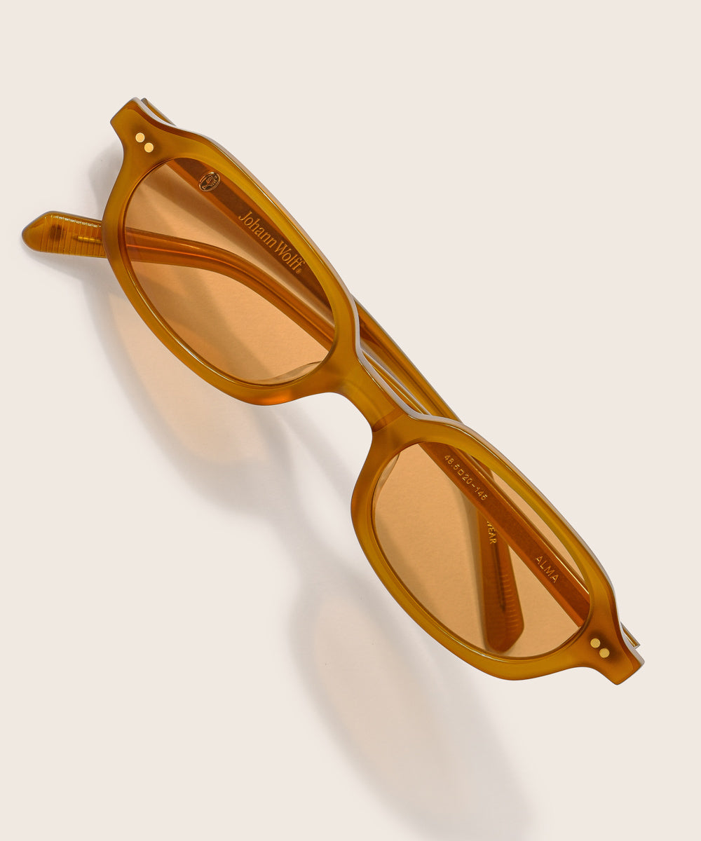 johann wolff alma amber light sunglasses