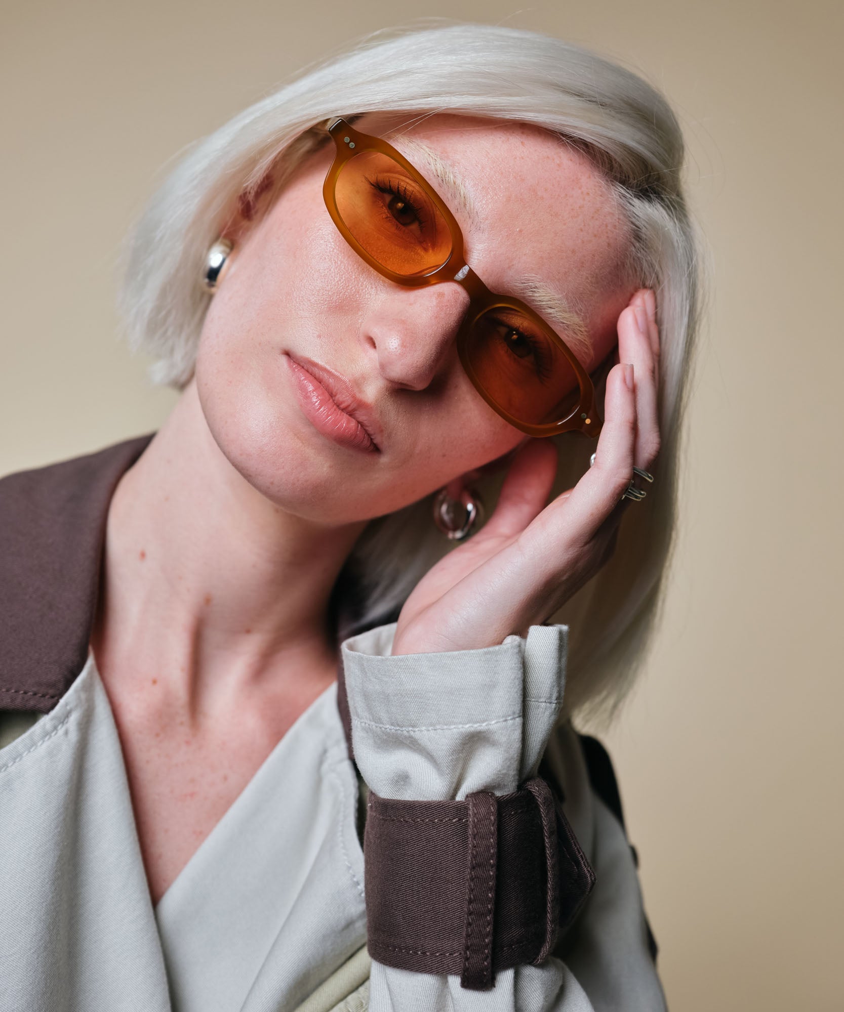 johann wolff alma amber light sunglasses