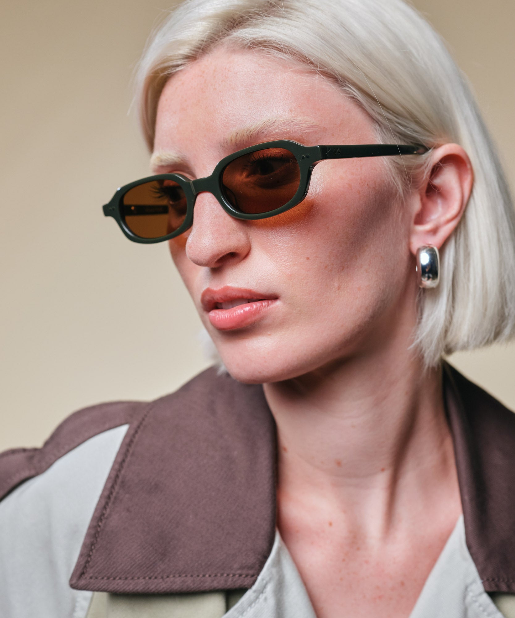 johann wolff alma kombu green sunglasses