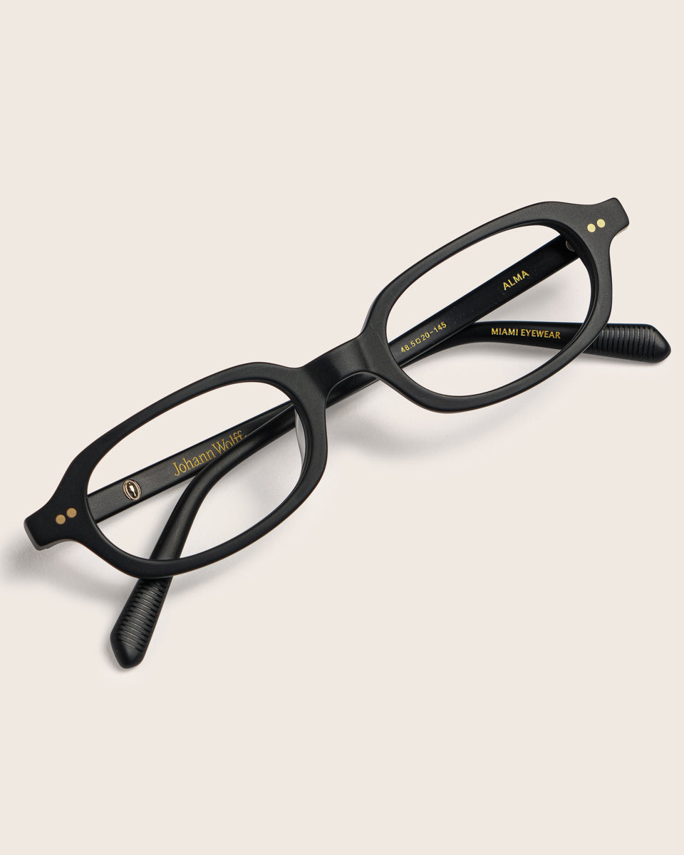 johann wolff alma black eyeglasses