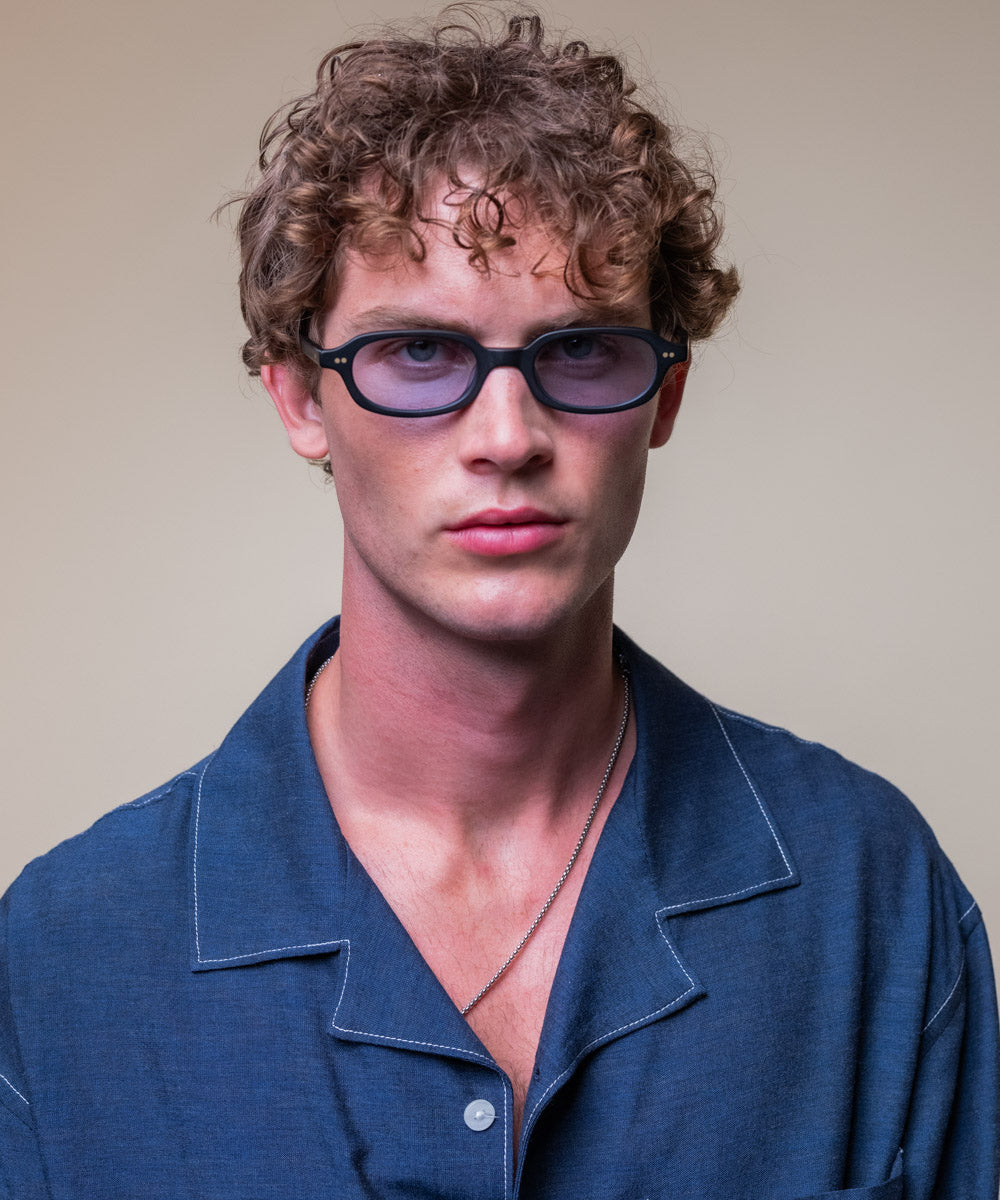 johann wolff alma matte black light sunglasses