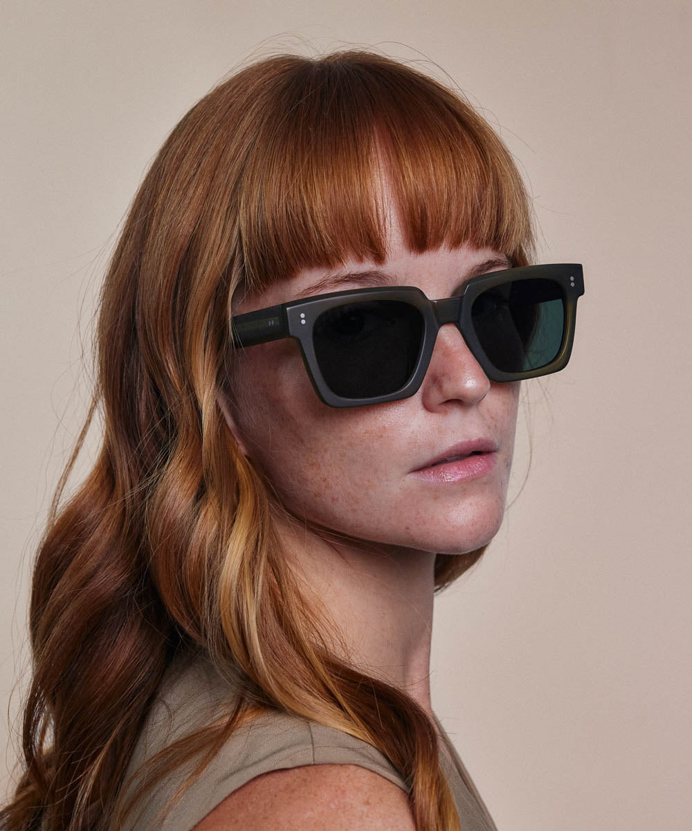 Johann Wolff Anna Army Matte Sunglasses