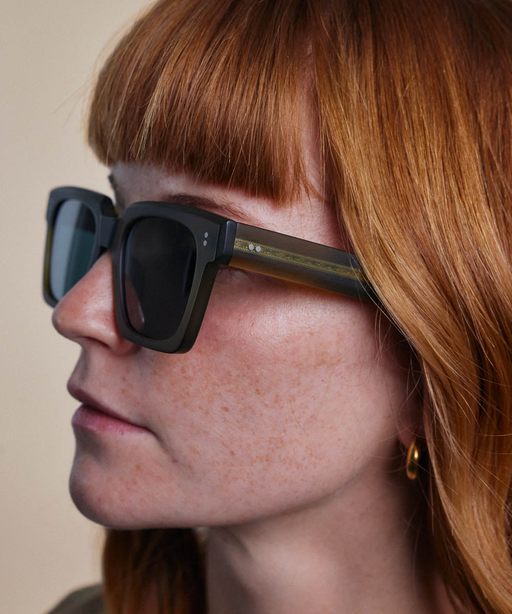 Johann Wolff Anna Army Matte Sunglasses