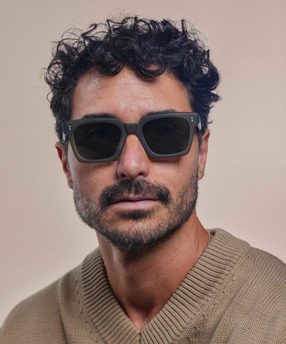 Johann Wolff Anna Army Matte Sunglasses