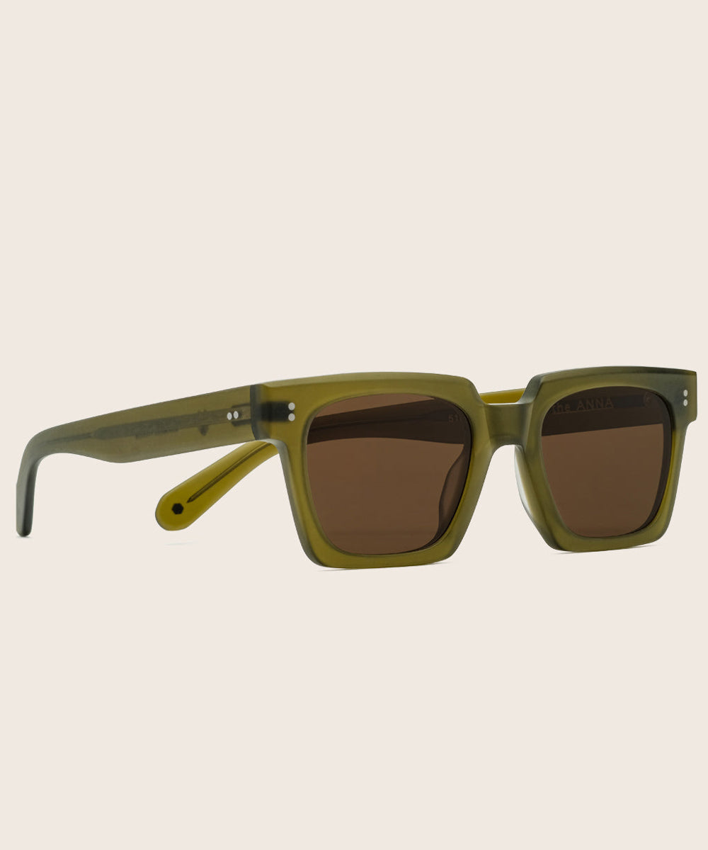 Johann Wolff Anna Army Matte Sunglasses