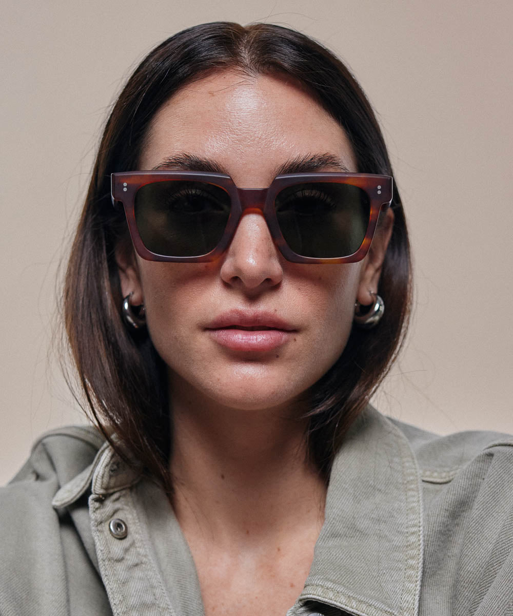 Johann Wolff Anna Havana Matte Sunglasses