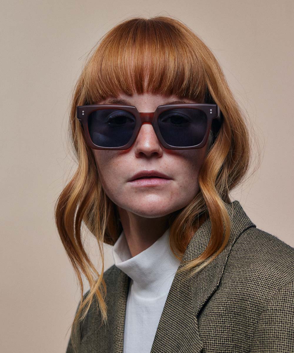 Johann Wolff Anna Hickory Matte Sunglasses