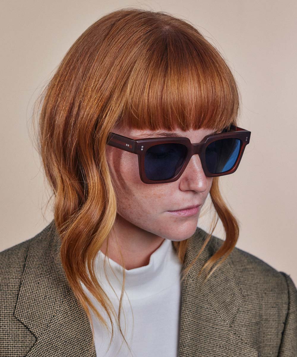 Johann Wolff Anna Hickory Matte Sunglasses