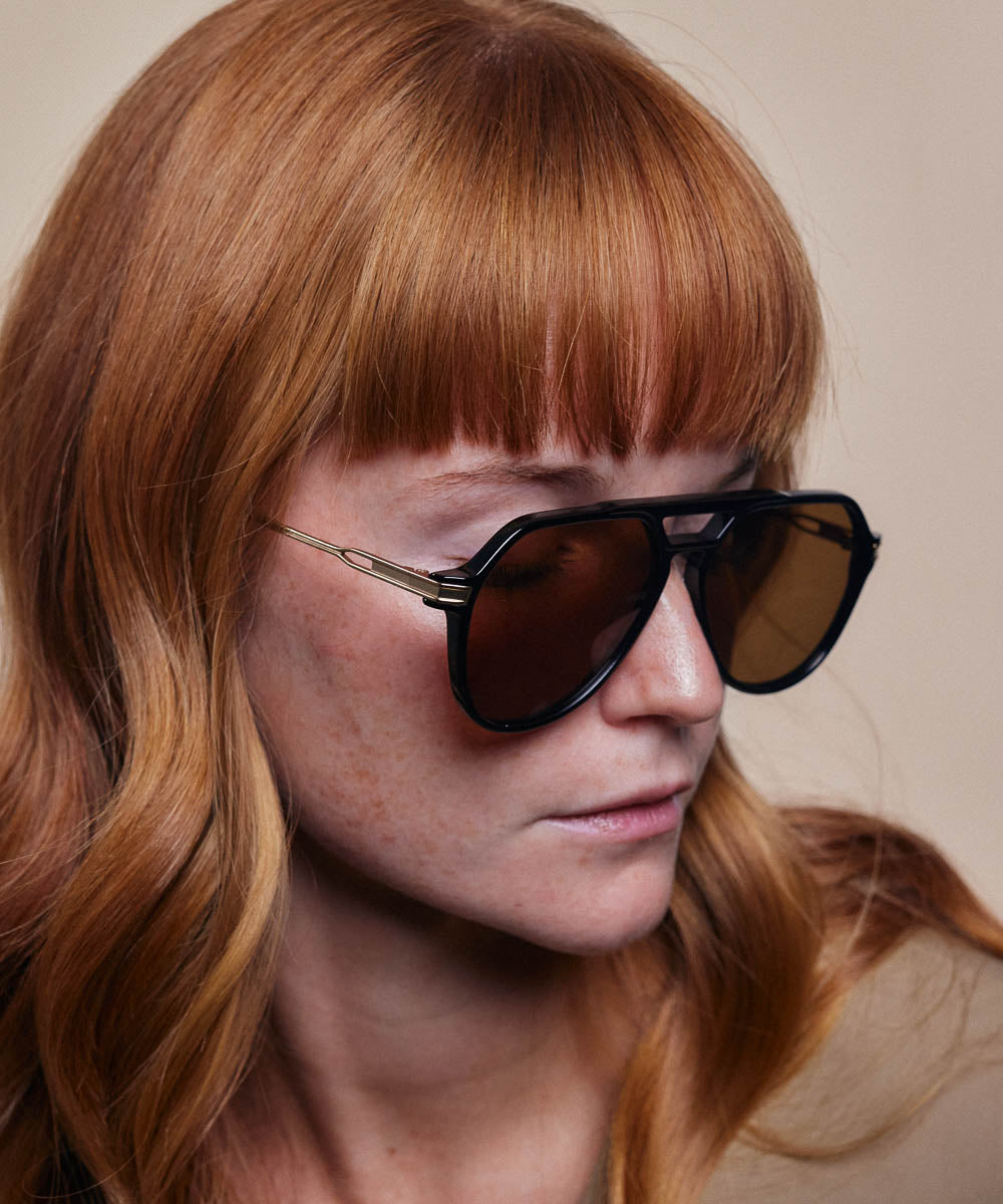 Johann Wolff Bernau Black Sunglasses