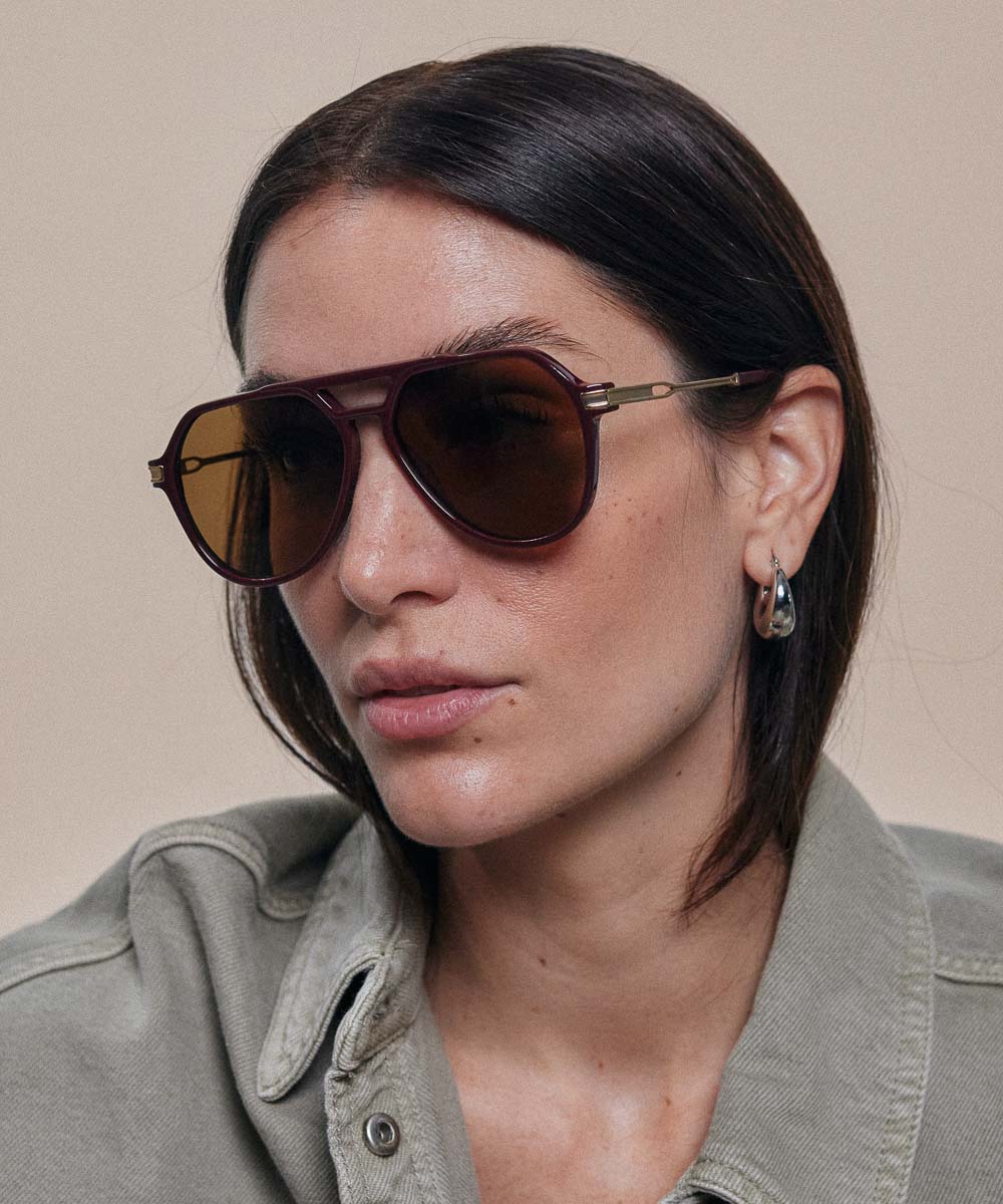 Johann Wolff Bernau Burgundy Sunglasses