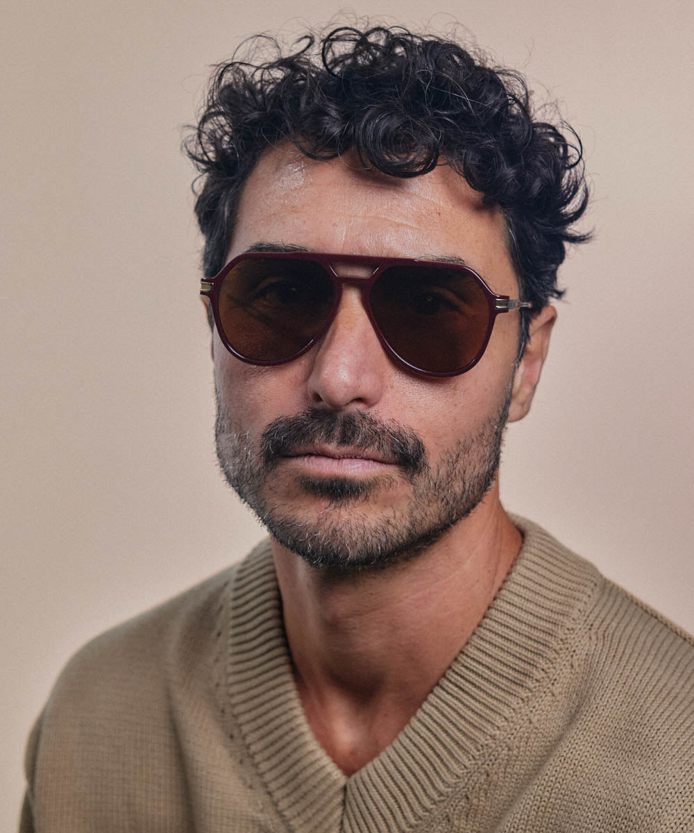 Johann Wolff Bernau Burgundy Sunglasses