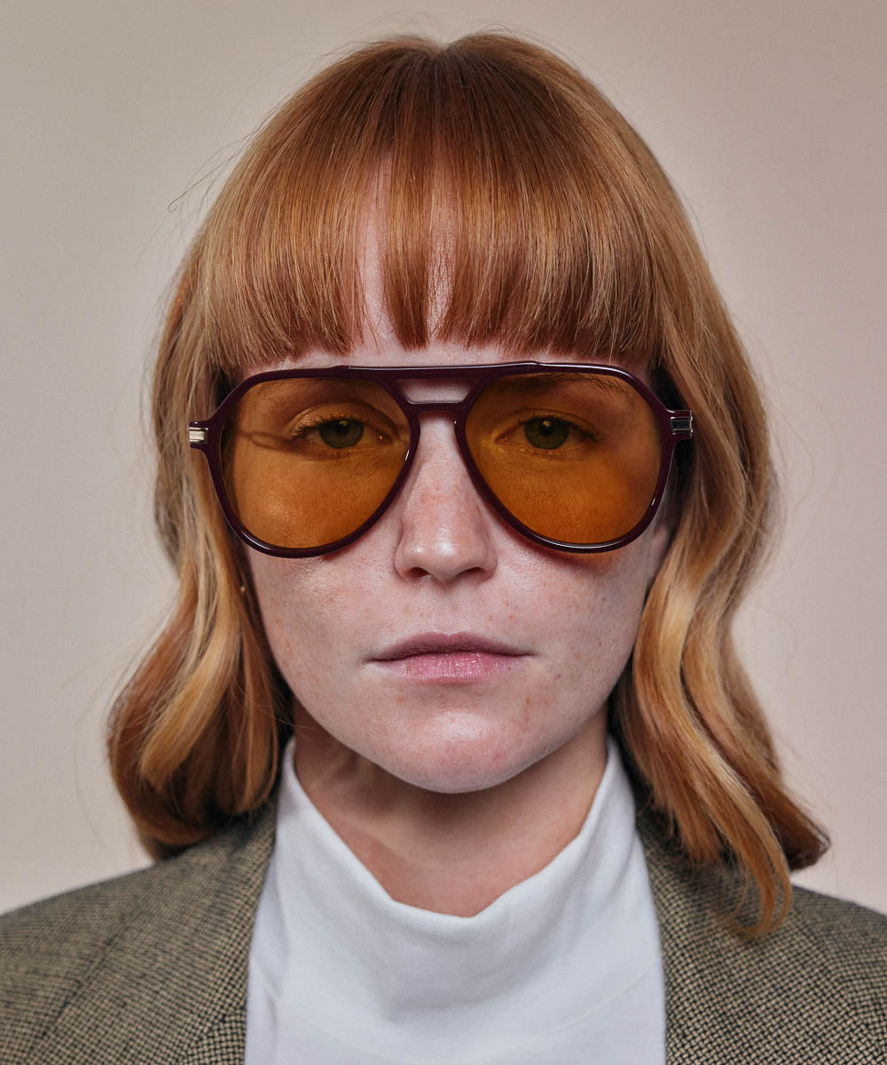 Johann Wolff Bernau Burgundy Yellow Photochromic Sunglasses